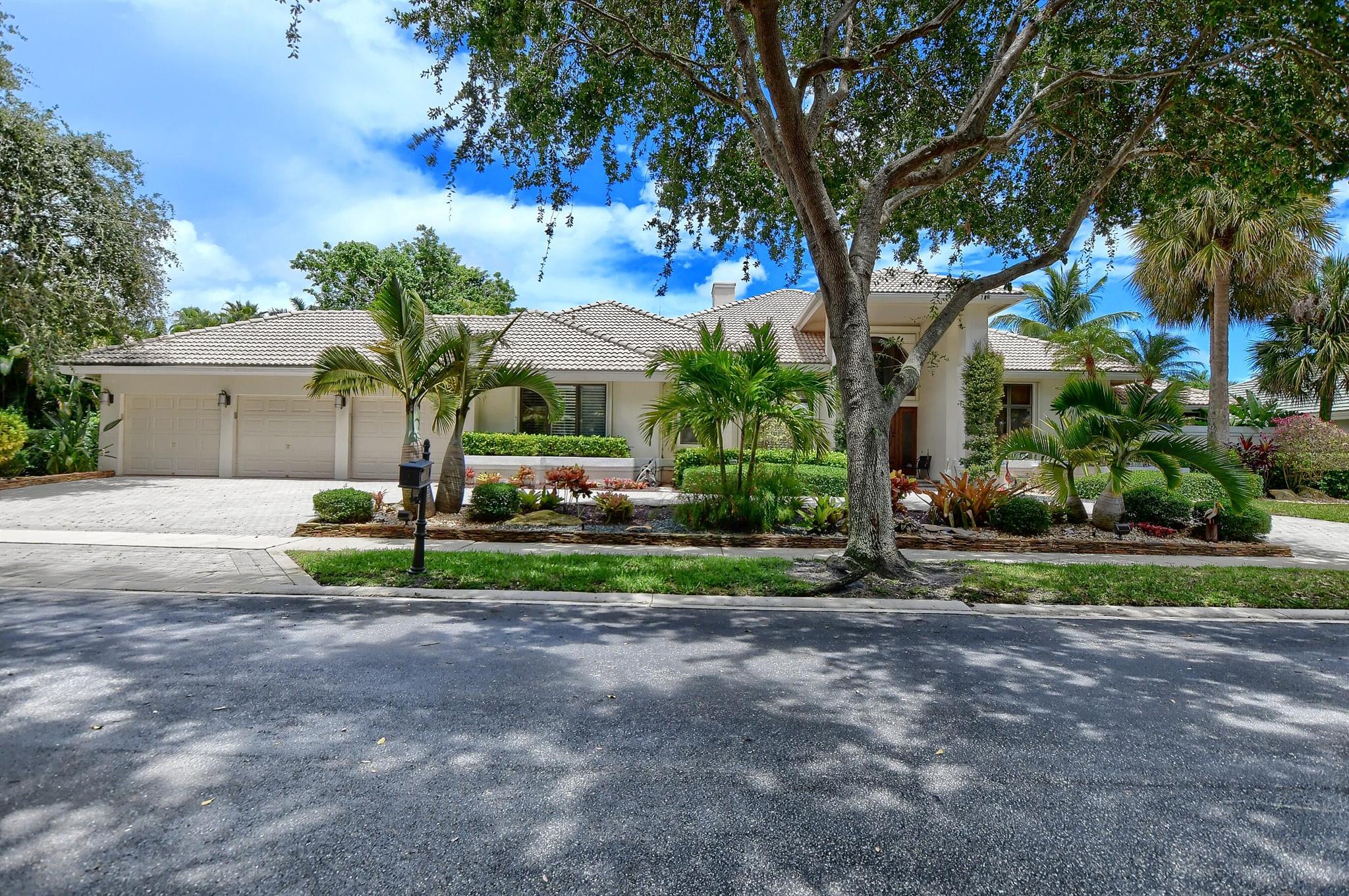 AMAZING 5 bedroom (or 4 bedroom plus a beautiful office w/ private bth & walk in closet) that sits on a completely private almost half acre interior lot overlooking a gorgeous resort style heated salt water pool, spa & huge back yard. This stunning contemporary/ transitional home was designed for luxury & comfort with it's stone fireplace, separate dining rm, open eat-in chefs kitchen w/ center island, open family rm, wet bar, split fl plan w/ separate master wing w/ his & hers walk in closets, his & her bathrms, steam shower for him, shower & whirlpool for her, a 3 bedrm guest or family wing plus a den/office w/full bath. This outstanding home is loaded with custom features. Walk to the Broken Sound clubhouse, restaurants, golf course, gym, spa, tennis, & pickel ball cts. New Roof