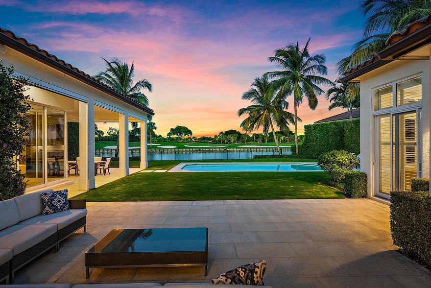 There has never been an estate home like this to hit the market in Ibis. No expense was spared in reimagining this Kenco-built ''Sonoma with Club Room,'' optimally situated on one of the most breathtaking water and golf lots in the award-winning Platinum Club, The Club at Ibis. This estate has been fully transformed into an ultra-chic retreat. Overlooking dreamy water and golf views of the Nicklaus-designed Tradition #12, this  estate home offers water vistas from the front as well--water on both sides is a luxury few properties can provide.As soon as you enter, it's apparent you've never been in a home quite like this. Fully renovated with serene, contemporary sensibilities this reimagined home overlooks magnificent views and a swoon-worthy pool and yard.