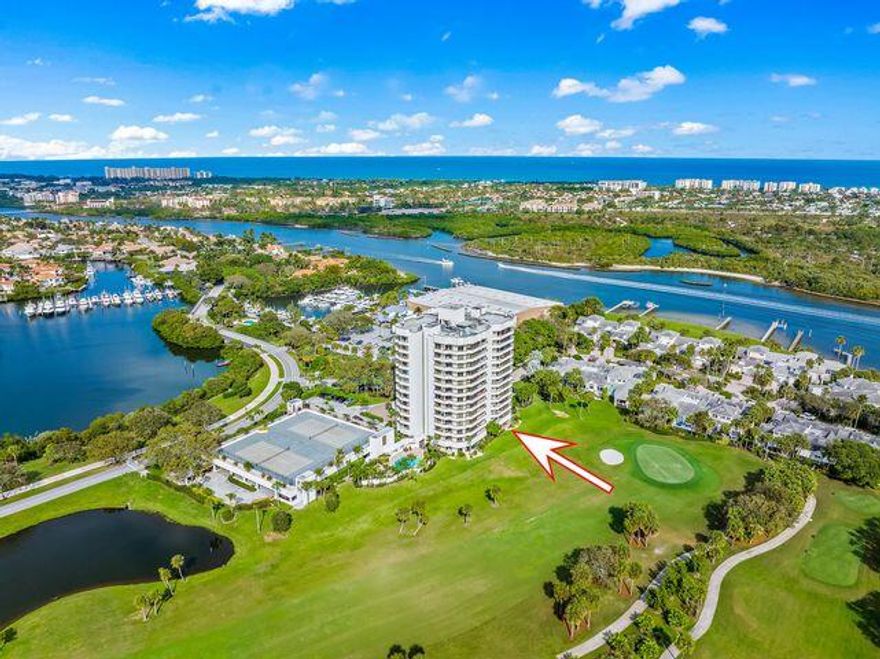 First floor luxury condominium on the golf course of Jonathan's Landing Country Club with panoramic fairway views and freshly painted interior! Convenience of quick and easy access to your condo without having to worry about stairs/elevators. This is your very own private oasis in Jupiter, FL! Spacious interior offers 2,024 s.f. of living space, featuring renovated kitchen with new stove and bathrooms, tile & luxury vinyl flooring. Spacious split floor plan offers two master bedroom suites with walk-in closets and en-suite full bathrooms; plus a third bedroom/den that can be used as an office or a private bedroom for a visiting guest with a pull out sofa chair. Bright and airy living areas with complete floor to ceiling sliding glass hurricane impact doors and windows/ wrap-around covered patio with spectacular fairway views. Building amenities include a pool/patio, tennis courts, and renovated lobby & gathering room.