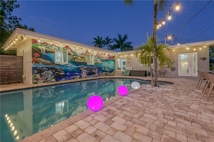 Beautifully updated 4 bedroom / 4 bathroom home with Heated Pool located in the safe & family oriented neighborhood of Poinsettia Heights. The highlight is the private heated pool, set within a lush tropical oasis, perfect for relaxing or entertaining. Just 5 minutes from Fort Lauderdale Beach and vibrant Las Olas Boulevard, with its famous dining, shopping, and nightlife, this property combines style, comfort, and an unbeatable location for your ideal escape or home..