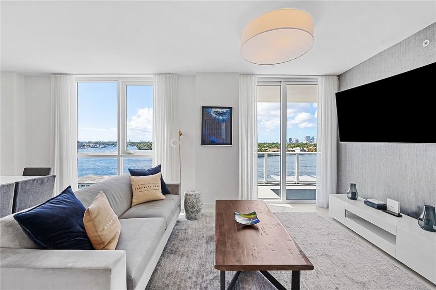 Residence 708 features spectacular Intracoastal views and a desirable split layout featuring 2 Beds & 2.5 Baths, with an oversized terrace ideal for seamless indoor–outdoor living at the exclusive Tiffany House. Just steps from Fort Lauderdale Beach’s white sands and minutes from Downtown Las Olas, this residence offers the perfect blend of coastal relaxation and urban convenience. From the moment you arrive, enjoy valet service, a sleek contemporary lobby, and an impressive collection of amenities; Theater Room, BBQ area, Gymr,  Sauna, Club Room, a Relaxing Pool, a Rooftop Pool, and 2 on-site restaurants/bars. Beach service is included. Experience true resort-style living where you’re treated like family. Daily rentals allowed from day one.