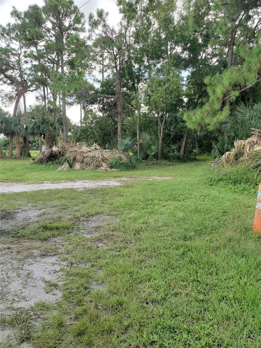 This property lies four minutes from the Village of Royal Palm Beach and fifteen minutes from downtown West Palm Beach. It is located on a paved road with a concrete culvert for easy access. It has a well/ no pump, and it has live electricity for immediate use. The property is zoned residential/ agricultural (horses). It has been partially cleared of pine trees. This property is sold as-is. The property has a filled-in septic tank and has a concrete pad toward the rear of the property. Buyer pays all closing costs.