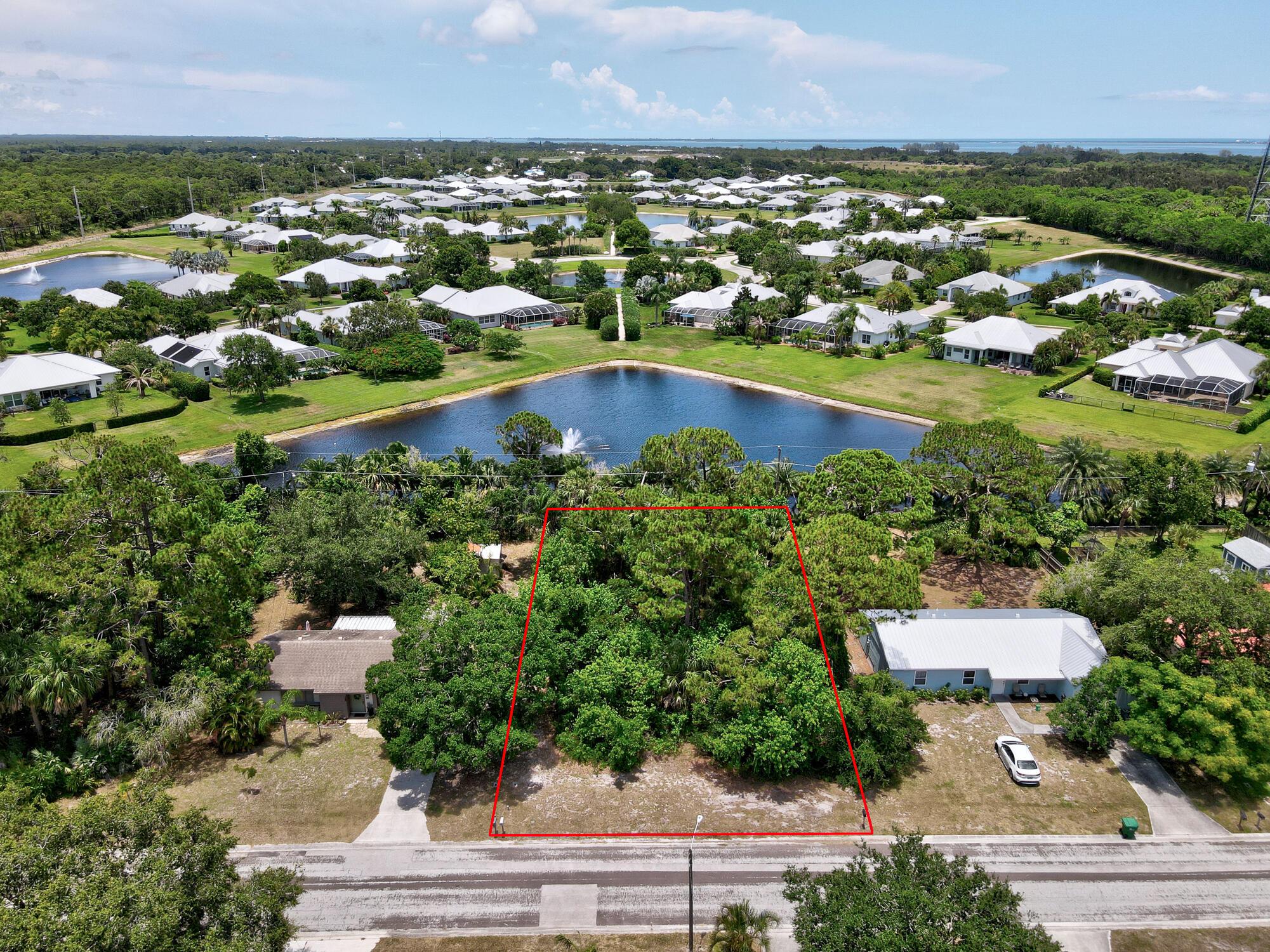Come check out this great lot that backs up to a large pond across from Laurel Reserve. The lot is on a quiet dead end street close to all Sebastian has to offer. Just a few minutes away from a public boat ramp, parks and the riverfront with all it's great restaurants. Close to shopping, beaches, US 1 and I-95.