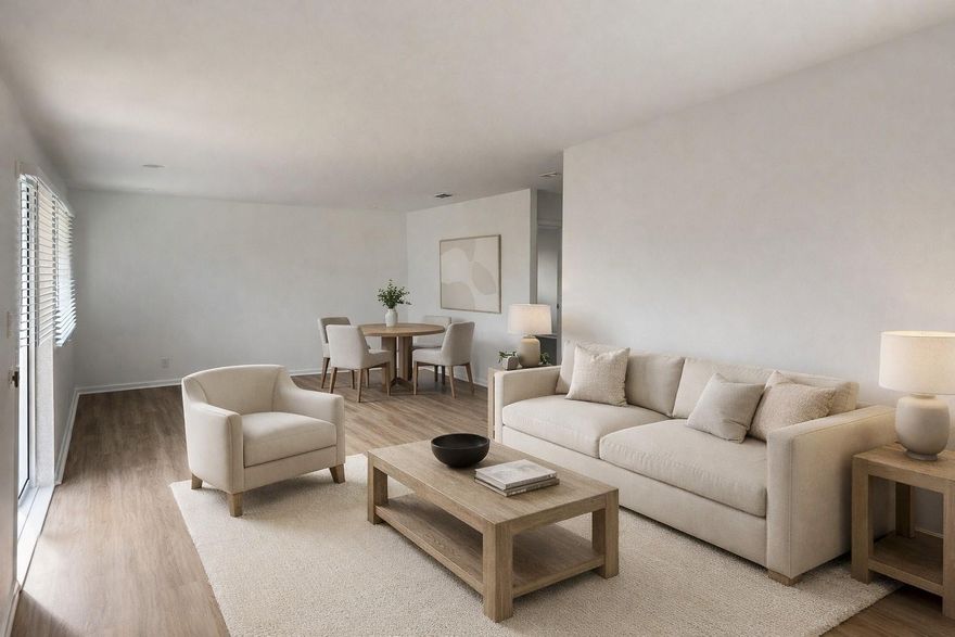 Welcome to Casa Helena, a well-priced, 800 sq ft, beautifully updated 2-bedroom, 1-bath condo residence offering comfort, space, and exceptional value. This bright, move-in-ready home features an open and functional floor plan with updated flooring, fresh finishes, and generous living areas that feel larger than expected. Enjoy a renovated kitchen and bath, ample storage, and a clean, modern interior designed for everyday living. Located in a well-maintained community with manicured grounds, 24-hour surveillance, and convenient access to nearby shopping, dining, schools, and major roadways. This home delivers quality living at a lower market rent and represents an excellent opportunity in a central location. Schedule your showing today.