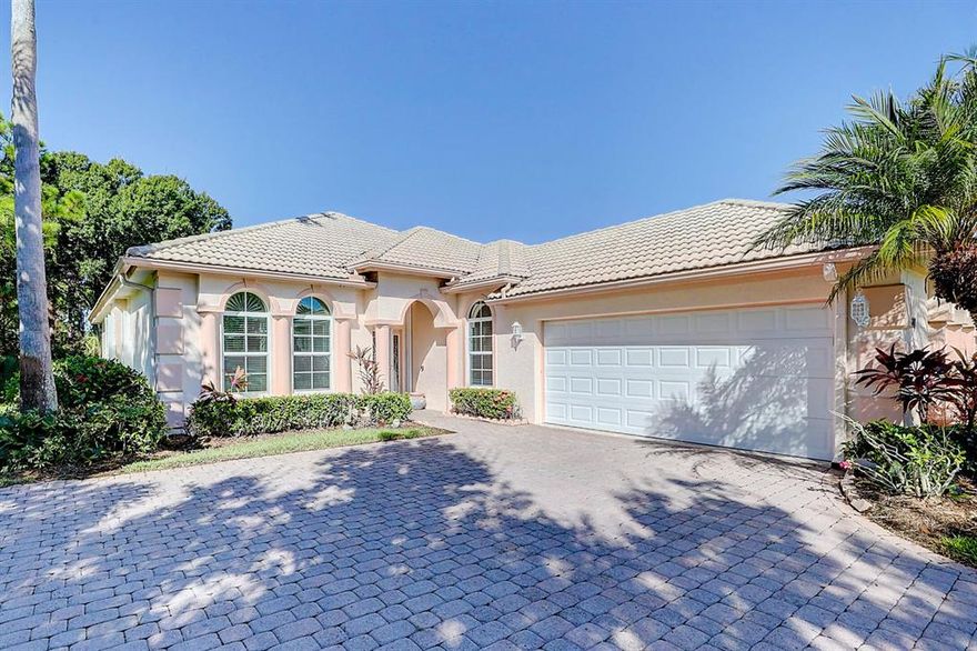 Spacious, Open and Bright on large CORNER LOT that backs up to a Preserve Area to enjoy tranquility & privacy. This 3br/2ba/2 car garage home offers tile flooring throughout, Formal Living Room, Family Room, Formal Dining Room, Breakfast Nook, newer appliances (replaced in last 5 yrs) including full size Washer & Dryer & new Water Heater (2022). For complete hurricane protection, this home offers a combo of New Impact Glass Windows for the front of the house (2022) & Accordion Shutters. Master Suite features Tub, Separate Shower & His & Her Vanities. The community of JBCC offers great amenities such as Clubhouse, Heated Pool, Tennis, Golf and it is conveniently located near Beaches, Shopping, Restaurants and Schools. Seller says back door can be added to closed in room at the back of the home where the small window is. This model allows an extra 200 Square feet to the home as the back room is closed in and under air!!