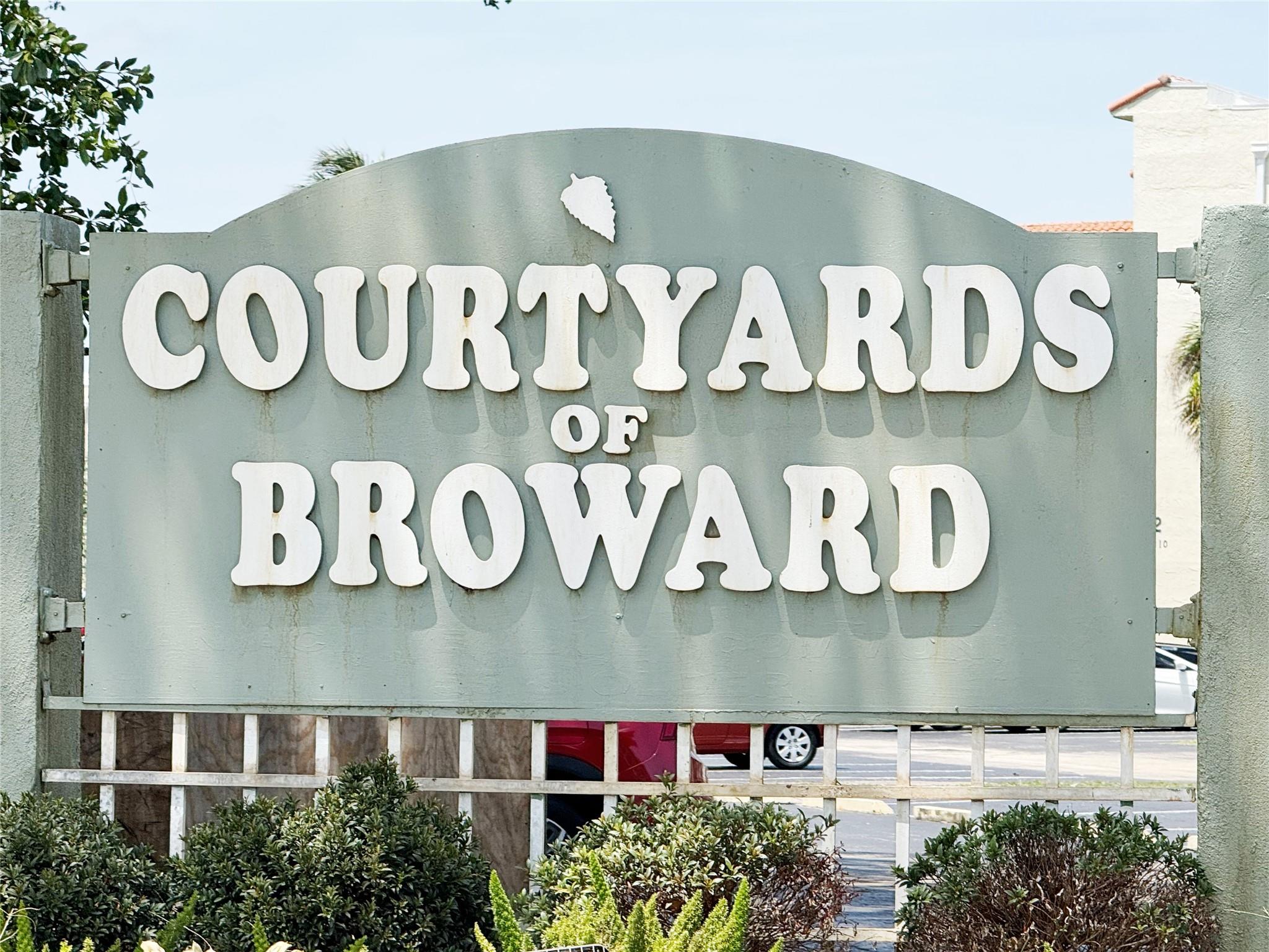 Investor opportunity! Rented for $1,500/month until June 30, 2026 to a highly qualified tenant. Spacious 1 bed, 1.5 bath condo in the gated community of Courtyards of Broward. Safe, well-maintained complex. Second-floor unit. Showings only with an accepted offer. Investor friendly, Corporate buyers are OK