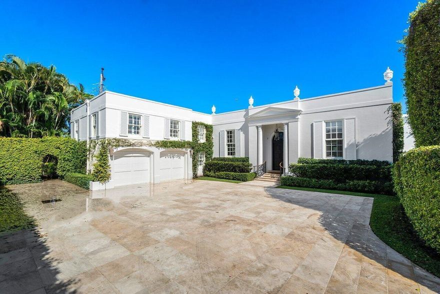 Stately regency with high ceilings, amazing quality detailing, stunning hardwood floors, beautiful new modern furniture, well scaled guest bedrooms, & an expansive loggia/pool area, this 6BD/6.5BA home is truly special. The perfect Palm Beach rental available for off season!