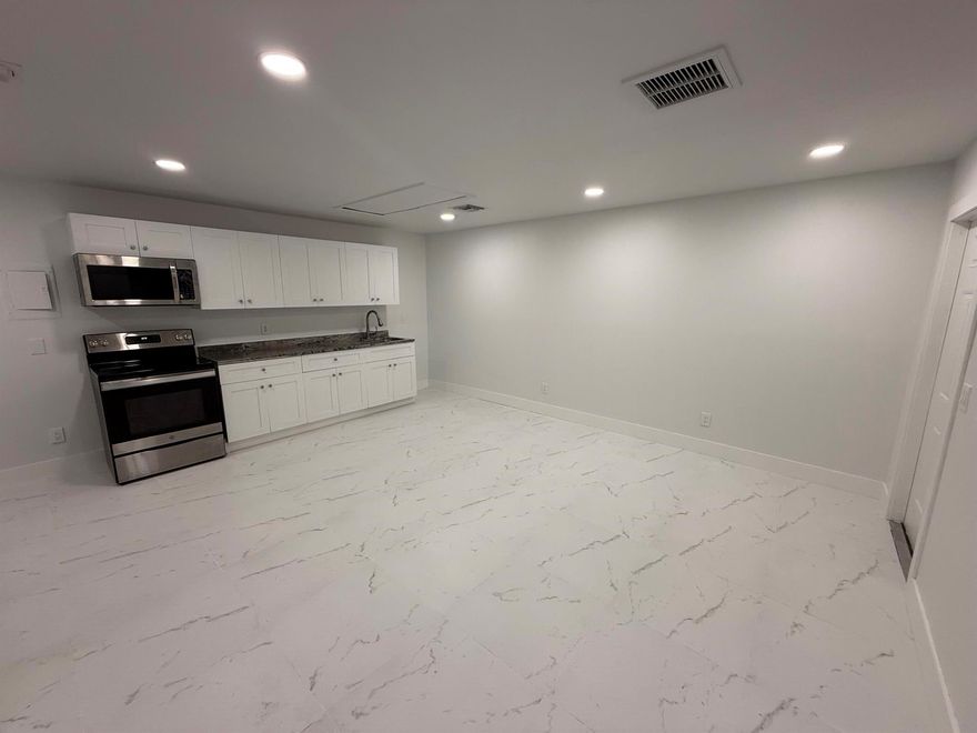 Fully remodeled 1-bedroom, 1.5-bath home with its own private driveway and patio--no HOA! Enjoy the convenience of in-home laundry and water included. A comfortable and well-maintained space ready for move-in.