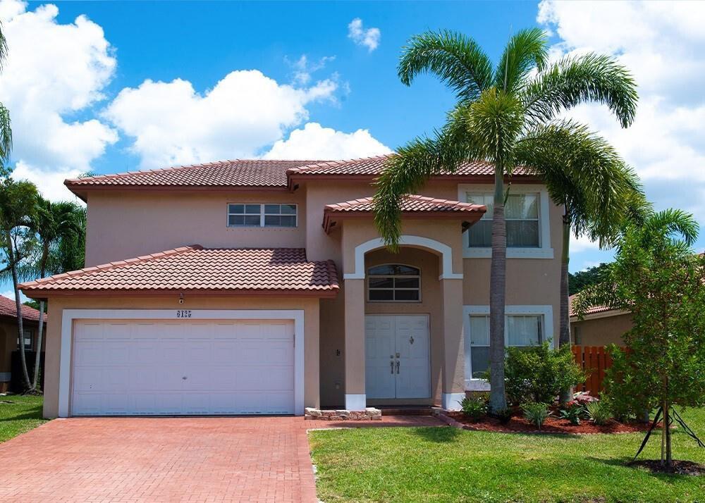 Welcome to your dream home in the prestigious gated Newport community of Turtle Run Coral Springs! This stunning 4 Bedroom, 2 1/2 bathrooms residence boasts updated bathrooms, a huge backyard. The kitchen features granite countertops and stainless steel appliances. The entire house is full of natural light, providing a warm and inviting atmosphere. Upstairs you will find all the bedrooms. Main bedroom boasts a walk in closet and a luxurious bathroom. Three additional bedrooms provide ample space for family members or guests and the second bathroom is tastefully designed and conveniently located outside, the property features a well-maintained back yard; perfect for outdoor activities and enjoying the beautiful Florida weather.