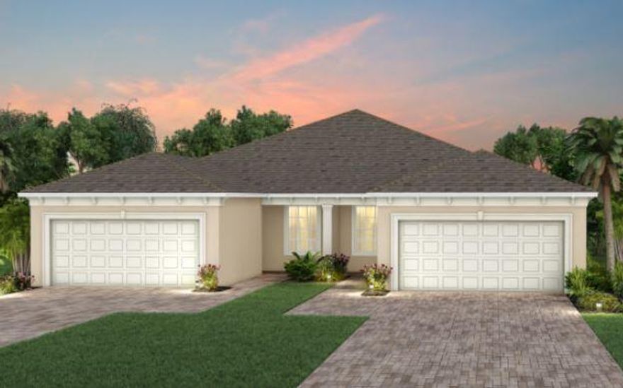 UNDER CONSTRUCTION: One of the FINAL opportunities to live in a brand new Ellenwood villa in this nearly sold out Active Adult community. Price includes Extended Screened Lanai, Enclosed Flex room and Impact Glass Windows. The home has been adorned with elegant design finishes including oversized tile flooring throughout and Fresh on-trend finishes.  Great location on cul-du-sac street just a quick stroll to the amenity center.  Don't let this opportunity pass you by!