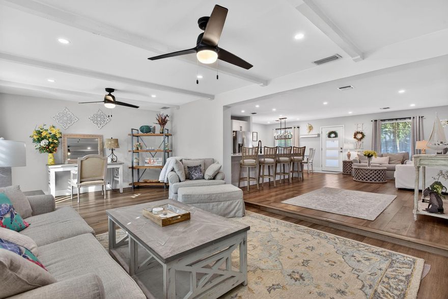 Welcome to this stunning, move-in–ready home located in the highly desired Cove neighborhood of Deerfield Beach. Meticulously updated with modern finishes, this offers coastal charm with contemporary comfort, just minutes from the beach, dining, and local amenities. The open floor plan is filled with natural light, a tastefully renovated kitchen and upgraded bathrooms. The layout offers flexibility, with ample space to easily add a third bedroom or a home office. The large backyard provides generous room for a custom pool or outdoor kitchen. Situated in one of Deerfield’s most desirable communities, this home offers the ideal blend of location, lifestyle, and potential. Whether you’re looking to relax, entertain, or expand, this beautifully updated Cove gem has it all. BONUS - NO HOA!