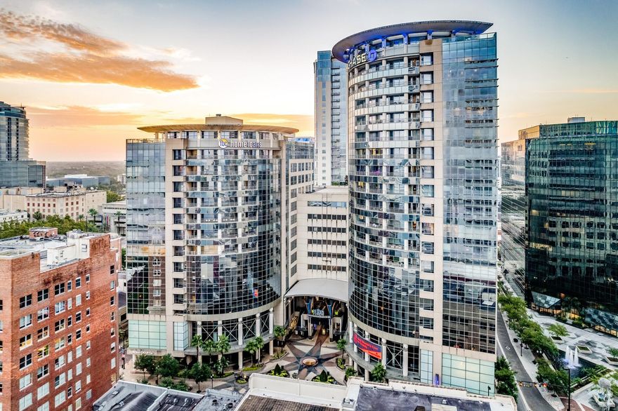 LCRE Group at Remax Direct presents a prime investment in downtown Orlando’s Plaza Building – North Tower. This sale includes two income-producing office units totaling 6,401 sq. ft. Unit 1450N (4,538 sq. ft.) is a corner space with a balcony overlooking Orange Ave, featuring an open layout, conference rooms, private offices, a kitchen, and a breakroom, leased until March 31, 2027. Unit 1470N (1,683 sq. ft.) has a double-door entry, new paint, wood laminate floors, private offices, a reception area, a breakroom, and conference rooms with floor-to-ceiling windows showcasing downtown Orlando and Lake Eola, leased until October 31, 2026. This is a fantastic opportunity to acquire an income-generating asset in a prime location. CAP RATE at 6% NOI:  $92,377.34