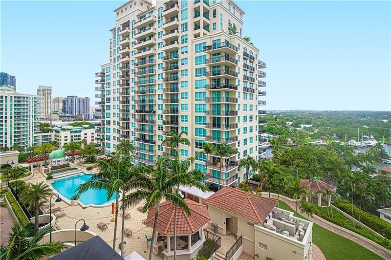 2/2 with Breathtaking riverfront views from your wrap around balcony . Floor to ceiling windows with Porcelain Floors throughout the entire unit. Spacious living/dining area with stainless steel appliances and open kitchen. 2 Large master bedrooms with walk-in closets, with Separate shower and jacuzzi tub. Located on the New River in Las Olas, 3 miles from Beach. Symphony is a Las Olas Condominium with a free water taxi to Las Olas Nightlife, Restaurants and Entertainment. Located next to the Performing Arts. The resort style luxury amenities include a 5000 sq ft fitness center with classes, sauna and heated pool, salon and spa, movie theater, wine room,
club room with bar and billiards, free valet, 24 hour doorman and security, business center, dog walk and conference room