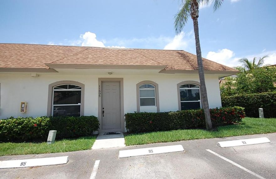 OPPORTUNITY KNOCKS!  Now Listed BELOW appraised value.  2 BEDROOM with DEN, well maintained Villa in the heart of Wellington.  Great starter home for 1st time buyers or profitable rental home for Investors with no waiting period. This home feels and lives larger than the square footage shows.  Plenty of room to add a closet to the Den to become a true 3 bedroom.  Spacious master bedroom with walk-in closet and en suite bathroom. Washer and Dryer conveniently located inside of unit.  Screened lanai off Master Bedroom with additional Storage Room. Wellington has great schools, shopping and restaurants. Located close to Polo and Equestrian Venues.  All sizes are approximate and should be verified by buyer.  No ice maker in freezer, conveyed ''As-Is''.