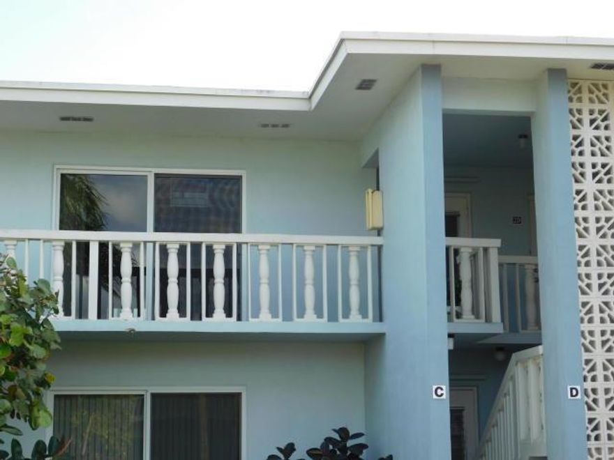 GREAT OPPORTUNITY TO OWN A CONDO JUST A FEW MILES FROM THE BEACH.!! THIS CHARMIN CONDO IS ON THE SECOND FLOOR, AND OFFERS ONE LARGE BEDROOM, ONE BATH, ENCLOSED BACK PORCH , 3 LARGE CLOSETS AND EXTRA CLOSET FOR STORAGE TILE FLOOR, NEWER AIR CONDITIONER, UPGRADED ELECTRICAL PANEL.  HURRICANE IMPACT WINDOWS PERFECT PLACE FOR RETIREMENT, GREAT CONDITION. CLOSER TO HOSPITAL, RESTAURANTS.  HURRY IT WILL NOT LAST LONG.