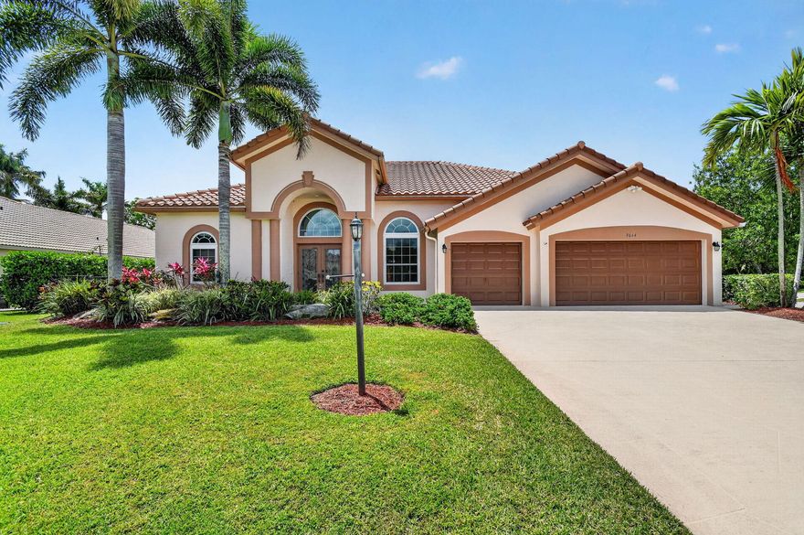 Welcome home to FL living at its best in this move-in ready estate home! It is approx. 3,678 sq ft on a spacious 0.50-acre corner lot in sought-after Legend Lake Estates. Designed for comfort & privacy, the 3-way split floor plan features 4 bedrooms, 3 full baths, a versatile loft and 3-car garage with ample driveway.  Inside, enjoy spacious living spaces with natural light & architectural accents, recessed lighting, ceiling fans, diagonal ceramic tile throughout the main areas & laminate flooring in the loft. Kitchen shines with custom wood cabinetry & granite countertops. The generous primary suite includes en-suite bath & walk-in closet. Sliding glass doors lead to the expansive covered & screened patio with a private, resort-style backyard oasis--complete with a sparkling large pool,  outdoor kitchen, and lush tropical landscaping, ideal for entertaining or relaxing. Peace of mind comes with a 2019 roof, 2019 HVAC, accordion shutters, gutters, a fully fenced patio and an electrical generator. Legend Lake Estates offers low HOA fees of just $375 per quarter and features boating and fishing access, pickleball, basketball, and tennis courts. Ideally located just minutes from the Turnpike, schools, shopping, dining, churches, equestrian venues, and more. A must see!