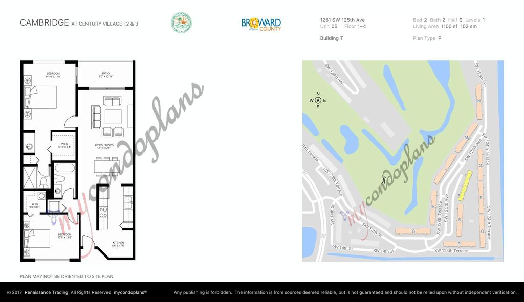 Photo of 1251 SW 125th Avenue #105-t, Pembroke Pines, FL 33027 (MLS # B26007293)