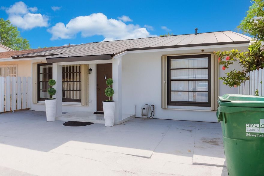 Beautiful home with NO HOA in rapidly growing MIAMI GARDENS. This 3 BEDROOM, 2 BATHROOM property is MOVE-IN READY and perfect for homeowners or investors—CAN BE RENTED IMMEDIATELY. Features include a NEW METAL ROOF, TILE FLOORING THROUGHOUT, BRAND NEW STAINLESS STEEL APPLIANCES, BIG PAVED DRIVEWAY, and a FULLY FENCED YARD. The home has been VERY WELL MAINTAINED.
Located just 25 MINUTES FROM MIAMI INTERNATIONAL AIRPORT and 10 MINUTES FROM HARD ROCK STADIUM, with easy access to shops, restaurants, and major highways. FURNITURE IS NEGOTIABLE.
SCHEDULE YOUR SHOWING TODAY. THIS OPPORTUNITY WON'T LAST!