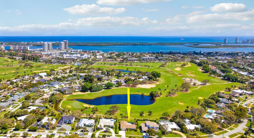 AN EXCEPTIONAL OPPORTUNITY IN ONE OF THE VILLAGES MOST COVETED FAMILY ORIENTED NEIGHBORHOODS. DIRECT GOLF COURSE FRONTAGE WITH LAKE VIEW. THIS HOME IS IDEALY POSITIONED TO MAKE YOR OWN, LUXURY RENOVATION ,OR TEARDOWN . SOLD AS IS