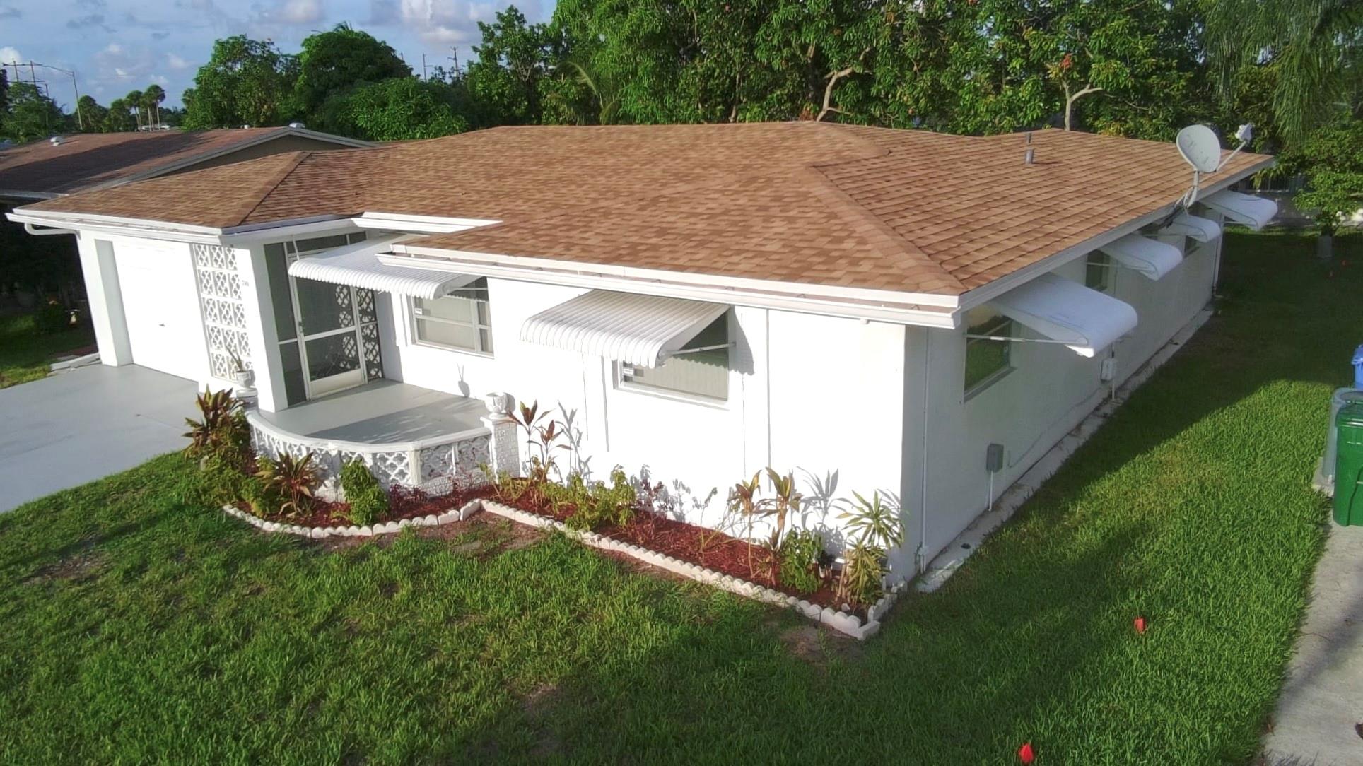 Welcome Home to this move-in ready 2-bed/ 2-bath home +bonus room with private entrance, use as hobby space or office! Beautifully maintained 55+ vibrant community offers both a relaxed & active lifestyle perfect for retirees or active adults. Enjoy the largest floor plan with updates, Newer Roof only 3 years old, ample closet storage space. Luxurious Kitchen with quartz countertops, stainless steel appliances, waterproof flooring throughout. A den off the Kitchen for family entertainment. Fruit trees in yard. Laundry room by garage +2 car driveway. Near Oriole golf course for a relaxing round of golf + shopping, dining, & entertainment, all close by. Clubhouse full of fun activities, refreshing Pool, +Library within walking distance! Low maintenance fee includes lawn care and painting.