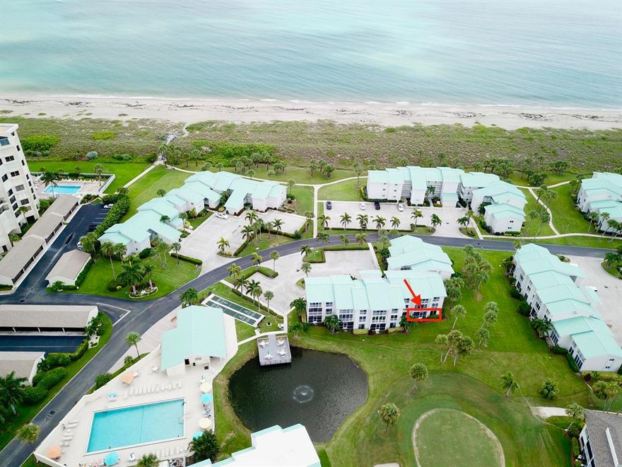 Location, Location, Location beautifully renovated end unit on the 7th hole very private with parking directly in front of condo.  New kitchen, stainless steel appliances, granite, tile throughout, AC 2 years young, new paint, walk in laundry room with full size washer and dryer.  Live full time or it is an easy rental unit.  Steps to pool and ocean.  Pet is welcome!  On site restaurant and Tiki bar at pool, golf, tennis recreational director keeps you busy or just relax at the pool or beach.