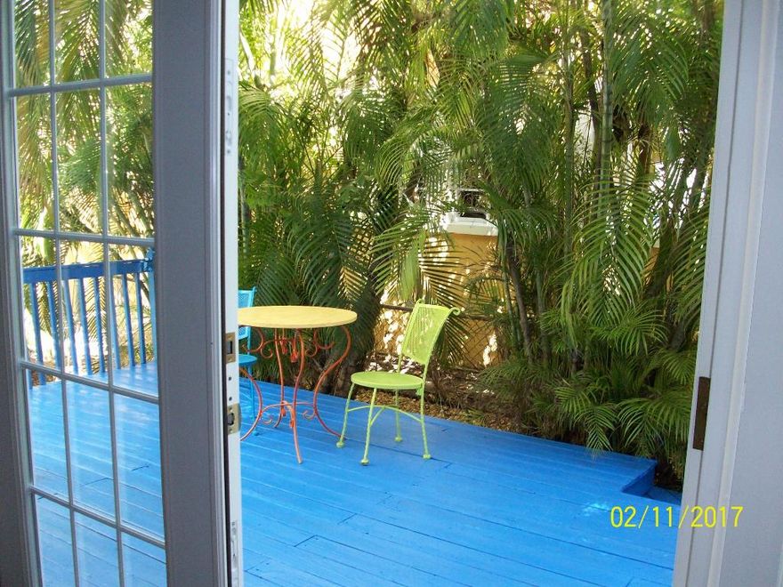 What a great location!!!  Two bedrooms, two full baths upstairs, half bath downstairs.  A very short block from the beach and Hollywood Boardwalk with great restaurants and beautiful beaches. Cute unit with private deck in the back.  No HOA!!!  Can be rented out as you please.  This is a great opportunity, why wait!!!  Sold AS IS.  All measurements approximate.