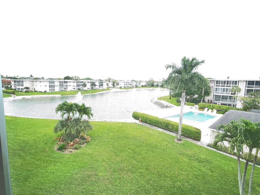 Welcome to Stunning serene lake and pool view from the private balcony Condo.Common Laundry on the floor. Elevator for your convenience. Internet is included. just a few steps away you have a Fitness Center, pool area with barbecue and entertaining area, with bathrooms and showers. also a woodworking area. In the Clubhouse you will find a Shuffleboard, Library, Bocce Ball, Billiards, Pool, Sauna.Also with in the club house there is a stage with a party hall with a kitchen included.you will also find a Courtesy Bus for you convenience.