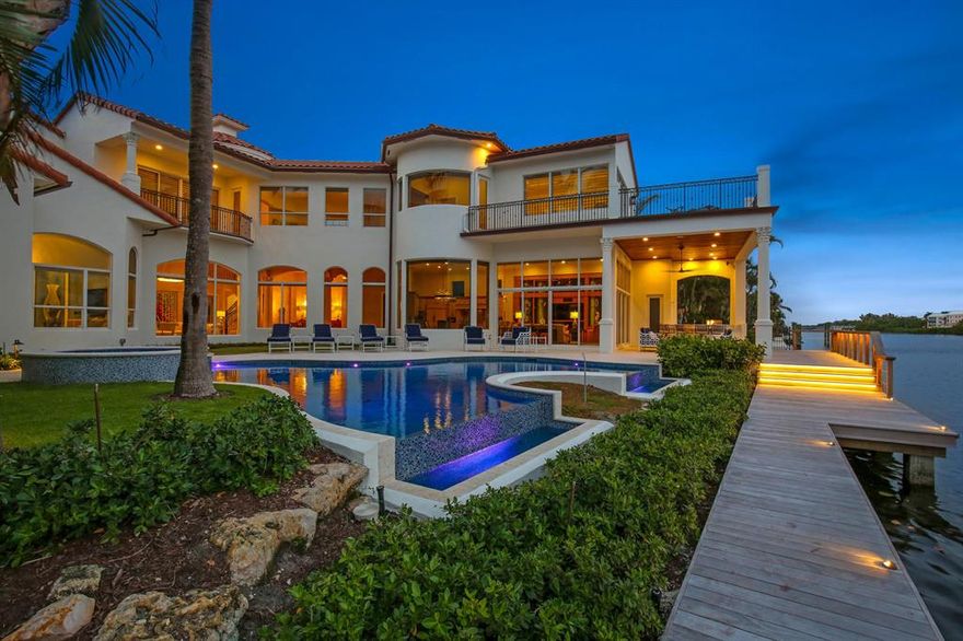 Built in 2003, Remodeled extensively in 2016-2017. Stunning DIRECT Intracoastal Estate Home, only 4 short blocks to Atlantic Ave. Walk to the Beach or Downtown. New Infinity edge Pool and deck, new dock, front privacy wall and gates, custom woodwork throughout, Impact Glass throughout, front courtyard backlit fountain. New Outdoor Kitchen. New Generator.