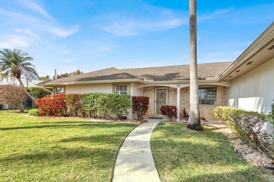 Welcome to this beautifully maintained single-family home in the gated community of Turtle Creek, nestled in the highly sought-after Village of Tequesta. Set in a quiet and peaceful setting, this residence offers the perfect blend of privacy, comfort, and convenience. Designed with a desirable split-bedroom floor plan, the home features 3 bedrooms with a quaint flex office space and 2 full bathrooms, providing ideal space for both family living and guests. The spacious primary suite features light-filled windows, a large walk-in closet, and sliding glass doors that open to a serene private garden. The kitchen is both functional and inviting, offering newer appliances, a convenient seating counter, and a pass-through window—perfect for effortless indoor-outdoor entertaining. More: Relax under the expansive covered patio or enjoy year-round swimming in the electric heated private pool, all within a screened enclosure. The fenced yard provides exceptional privacy and even offers room for a boat or RV storage. Additional highlights include a 2009 roof and the security of a manned guard gateall with no HOA fees. Residents enjoy walking and biking throughout the community, and optional membership is available at Turtle Creek Club, a premier private golf club with exceptional amenities. Ideally located just minutes from top restaurants, shopping, golf courses, marinas, pristine beaches, the Jupiter Inlet, and Palm Beach International Airport, this is Tequesta living at its finest.