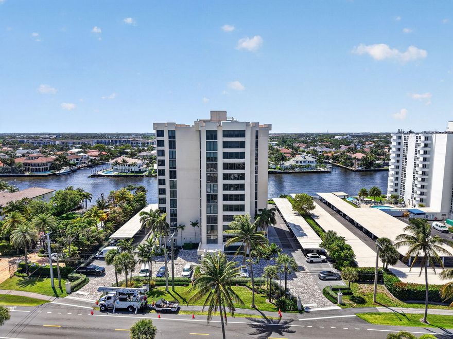 All Assessments Fully Paid. Experience the amazing coastal lifestyle in this outstanding residence at the Court of Delray. This bright & spacious 2bdrm/2bth condo features an open concept layout with 1,600 square feet of living space & the rare privacy of having only four units per floor. The home has been thoughtfully updated with renovated baths & bright airy, white kitchen that flows seamlessly into the living & dining spaces.Carpet-free flooring throughout ensures a modern & low-maintenance aesthetic.The unit includes a private washer/dryer as well as a dedicated covered parking space. The enclosed Florida rm is positioned to capture beautiful Intracoastal views, This property also provides deeded beach access for seamless days on the sand.  More  This is a premier opportunity to own a  renovated retreat in one of Delray Beach's most desirable  locations.