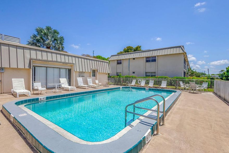 Beautifully updated and tastefully decorated, this first-floor residence in Trails End Villas offers the perfect blend of comfort and convenience in the heart of Palm Beach Gardens. This spacious 2-bedroom, 2-bath condo features full impact glass windows throughout, new flooring, updated lighting, ceiling fans, and a renovated kitchen. The thoughtfully designed layout includes two generously sized bedrooms, each with a walk-in closet, and two full bathrooms.
Enjoy everyday ease with a full-size washer and dryer inside the unit, plus peace of mind with a 3-year-old AC system and a new roof installed in 2023. Relax on the covered porch or take advantage of the large community pool located just behind the clubhouse. Vacant and truly move-in ready, this condo sits in a premium location close to The Gardens Mall, Downtown at The Gardens, top-rated golf courses, and some of South Florida's most beautiful beaches. Maintenance fees include water, exterior building maintenance, roof, and insurance offering excellent value and low-maintenance living.
 All measurements are approximate.