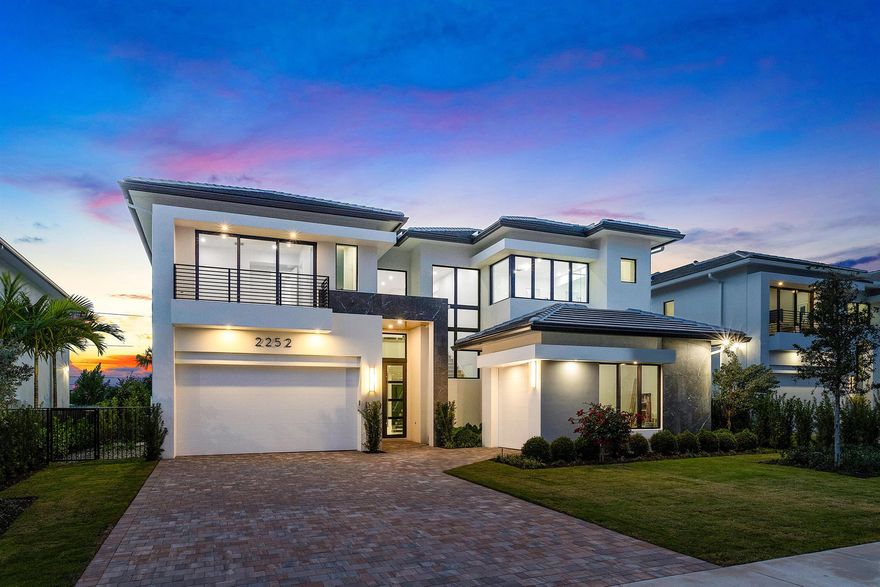 Welcome to Delray Ridge, the epitome of South Florida living. Immerse yourself in the allure of our gated community, perfectly positioned in the heart of East Delray. Embrace the vibrant lifestyle of this coveted region as you explore the limited collection of 14 luxury homes, skillfully crafted by Ellish Builders. Only minutes away from the famed Atlantic Avenue and the sparkling Atlantic Ocean, Delray Ridge offers an unparalleled experience. Indulge in the essence of coastal living with the meticulously designed Napa Model. This transitional stunner with five bedrooms, 3 car garage, club room and second floor lounge showcases style that captures the spirit of South Florida. This gorgeous home is finished and ready for immediate enjoyment this season.