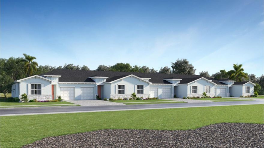 This low maintenance home offers a single-story layout with two bedrooms. A galley-style kitchen is tucked in the center of the open living area, with dining room on one side and the Great Room on the other with access to a covered deck. A one-car garage rounds out the design.Prices, dimensions and features may vary and are subject to change. Photos are for illustrative purposes only.