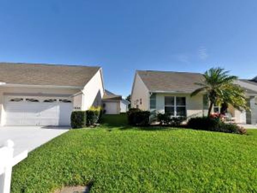 Charming home with large L/R, D/R. This home features two master bedrooms and an open kitchen to family room. There is an enclosed lanai.  Fabulous living in this resort-style gated community.  Close to shopping, restaurants, golf courses, medical facilities, etc.