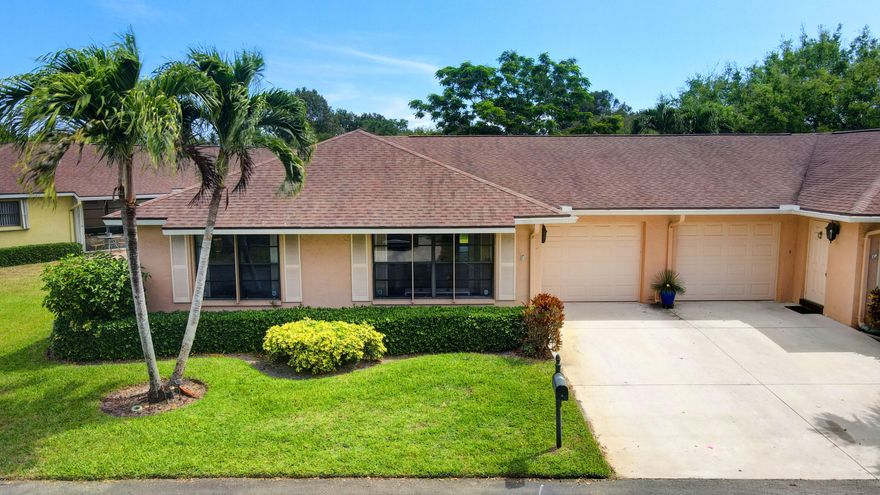 Bent Tree Villas East in Boynton Beach!
Completely remodeled 2/2 with florida room and 1 car garage! Home is tastefully upgraded from top to bottom!  Upgrades include: new paint, Waterproof Vinyl floor, New Kitchen cabinets with tile back splash and butcher block counter tops, both bathrooms have shower stalls with tile and new vanities and faucets, florida room has raised floor and matching tile with kitchen, concrete patio in the back and room for your barbeque and chairs, one car garage. Open floor plan! 
Community is very active and offers: pool, clubhouse, etc.