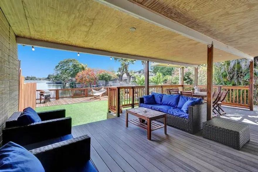 Beautiful, Cozy, renovated Lake House featuring three bedrooms, two full baths with Shower Panel Tower, an open kitchen with stainless steel appliances, marble countertops, impact windows, a large fully fenced backyard, a covered patio, and a wood deck with an amazing lake view. The lake is swimmable, with warm, clean water. The backyard grass is high-quality synthetic grass that always looks beautiful. Easy access to the major highways, restaurants, and synagogues. Must see it! Not including utilities. This property is currently listed on Airbnb. Please text the listing agent to confirm availability.  Furnished or unfurnished.