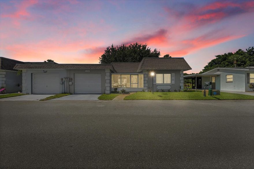 NEW ROOF 2025. This beautifully remodeled 2/2 villa offers just under 1300 square feet of living space. It features a Florida room and two outdoor sitting areas. The front entryway is screened in and offers views to Lake Grassy. The back patio is great for entertaining & outdoor dining. This property is wonderful to live in year round, but can also be used as an investment. It is currently being used as an Airbnb. Sold furnished. Offering a low monthly maintenance fee, NO RESTRICTIONS. Located close to Lake Grassy, shopping, doctors offices, and restaurants!