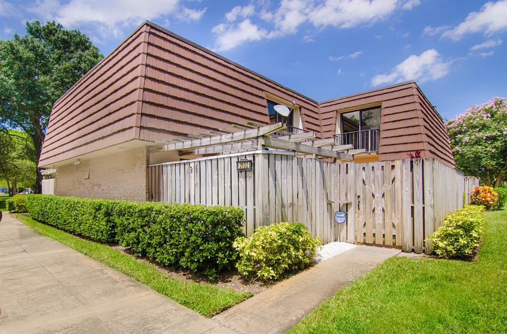 This 3 bedroom/2.5 bath beautifully upgraded townhome has it all! Enjoy a hot cup of coffee on your own private patio in one of the most coveted communities in Palm Beach Gardens. Located across the street from the community playground and tennis courts, this townhome offers two bonus storage units on the patio - perfect for bikes, surfboards, skateboards, tools, etc. - and 2 expanded walk-in closets in the Master Bedroom. Property is freshly painted and includes spacious living areas, new vinyl flooring in all bedrooms, a brand new A/C (2020), updated bathrooms, a beautifully upgraded kitchen with Corian countertops, lots of cabinetry space and newer appliances. Home is within walking distance to Timber Trace Elementary School, Publix, and fine dining and shopping in Midtown!
