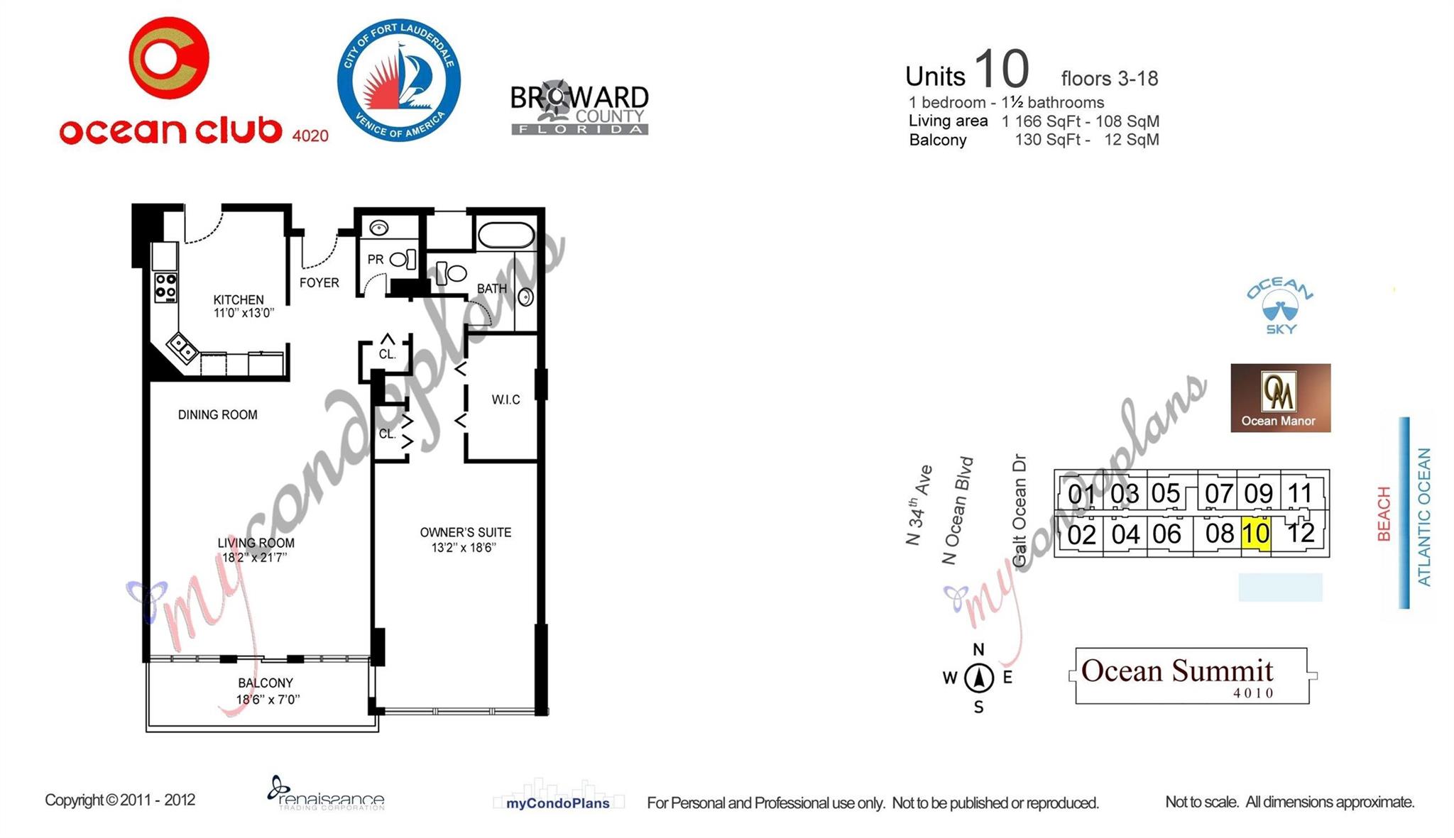 Ocean Club Condo - Residential Lease