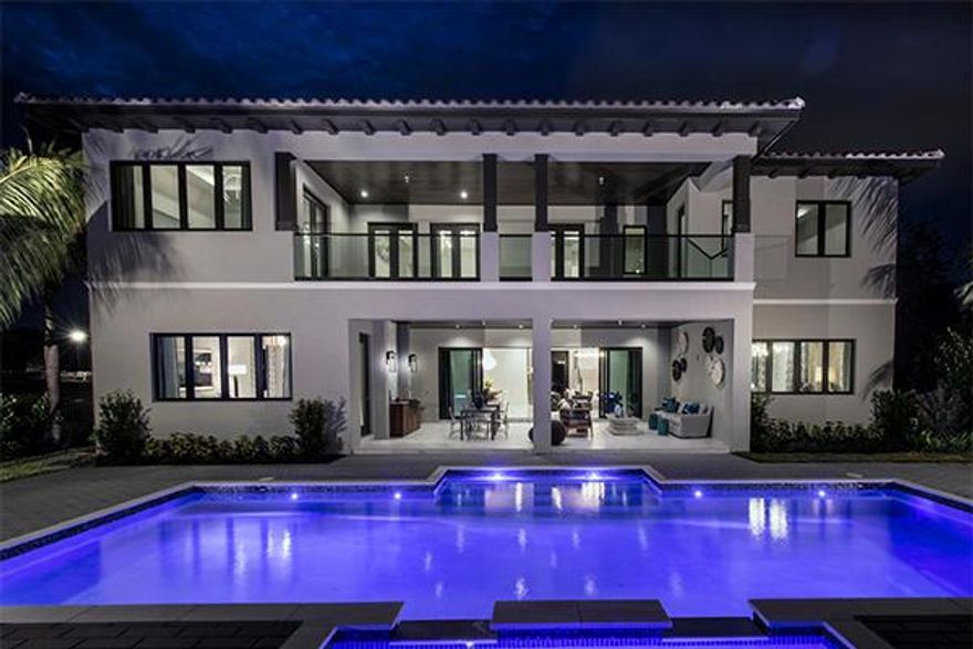 The largest model of the 4 offered at Floresta The only New Home in the City of Boca surrounded by New Homes; in best school district.  Close to the beach and The Boca Resort (membership can be arranged).  Easy access to I-95, Mizner Park, Whole Foods & The Boca Mall.  
All the models at Floresta Grove were named after Addison Mizner's brothers.  Only one, Wilson, was truly Fabulous.  The pictures are of the Fabulous Wilson Model that was furnished and decorated and has been sold.  The finishes are different on Lot #4 but by the same Designer as The Model.  The home is under construction and should be complete in Spring of 2022 or before.  All selections have been made.