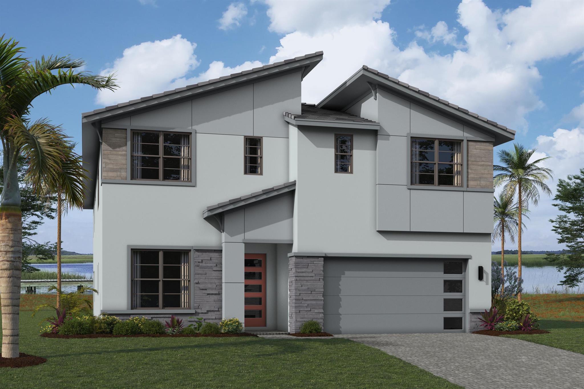 Nestled on a private cul-de-sac, the 3,915 square feet Sandro plan offers a spacious two story home including 4 bedrooms and 3.5 baths. The home is perfect for entertaining and hosting, or to sit back and relax in luxury. The plan also includes a flex room, which would be perfect for a club, game room or study. Just down the street from the home sits a beautiful lake, gazebo and playground.