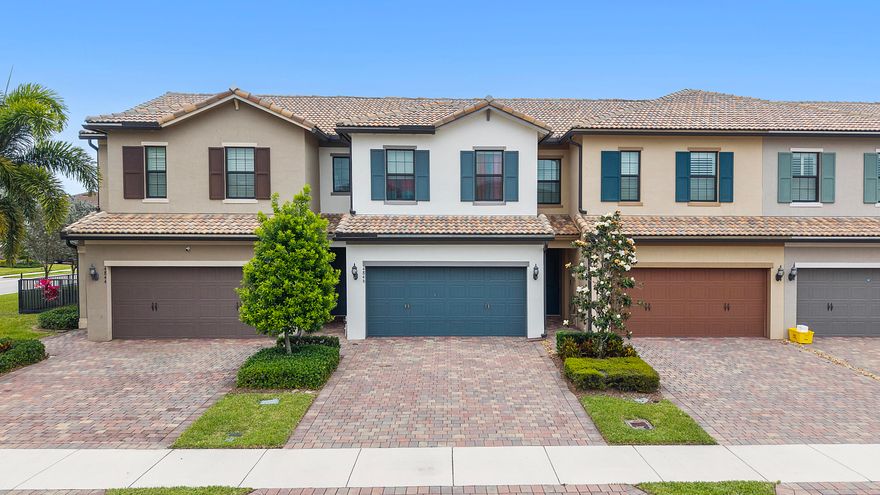 LUXURY GATED LIVING AT THE FIELDS. Welcome to this gorgeous 3BR/2.5BA home offering 1,895 sq. ft. of pristine living space. This 2-story townhouse is designed for both functionality and style, featuring:   Chef's Kitchen: High-end countertops, stainless steel appliances, and a massive island with bar seating;  Open Living: Spacious main level with tile flooring throughout, perfect for pets and easy maintenance;  Primary Retreat: Over-sized master suite featuring a private flex area (ideal for office/den), walk-in closet, and a spa-style bath with dual sinks, and  Convenience: Two-car garage and located in a secure, luxury community. This beautifully maintained home provides the space and modern upgrades today's buyers demand. Don't miss your chance to live in the heart of Wellington's lifestyle community!