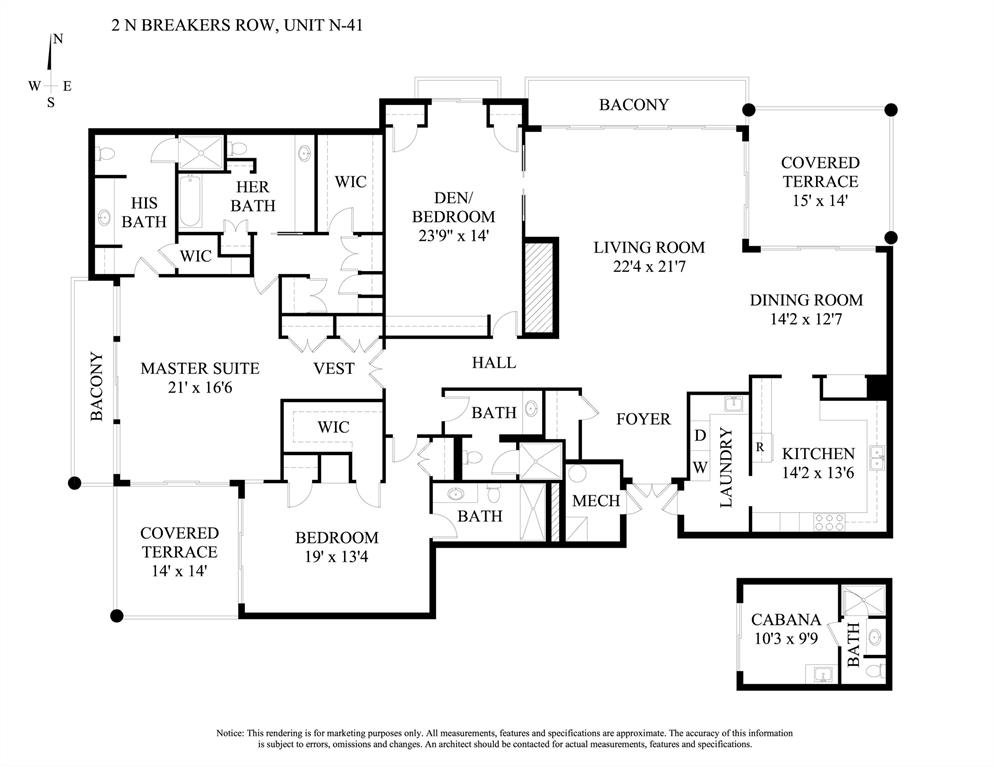 TWO NORTH BREAKERS ROW CONDO - Residential