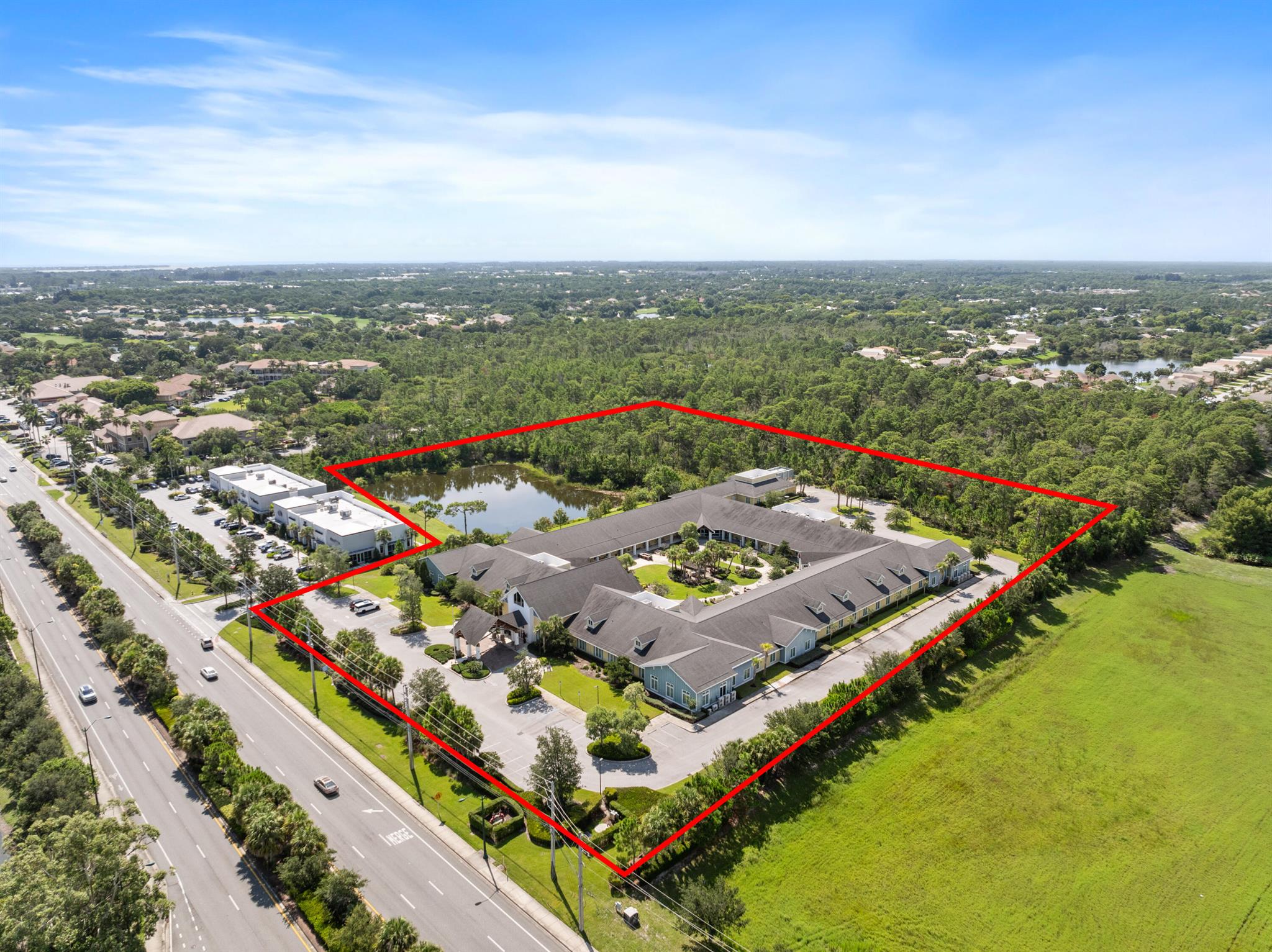 An exceptional opportunity to acquire a fully finished, assisted living facility (ALF) inone of Florida's most desirable and growing retirement markets. Designed forcomfort, care, and quality of life, this turn-key investment includes real estate andfurnishings.Property: Assisted Living Facility (ALF)License Capacity: 100 beds (expandable)T otal Units: 48 Private Studios, 20 Deluxe Companion Suites, 12 Companion Suites& 4 Large Companion SuitesLiving Space: 60,542 sq. ft. (approx.)Lot Size: 9.46 acresZoning: Commercial / ALF PermittedYear Built: 2018 hurricane ratedOccupancy Rate: NA