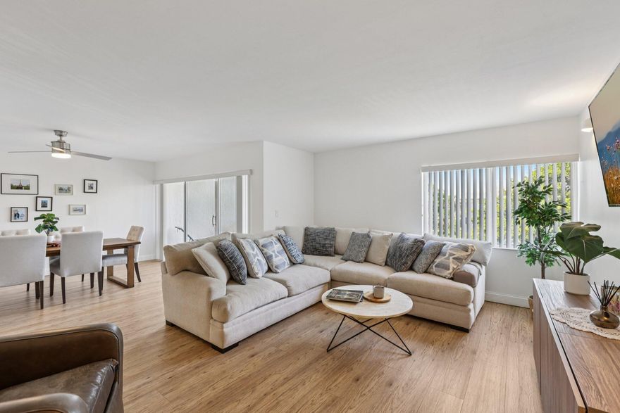 This condo is as large as a house in beautiful Plantation for half the price. A large master bedroom with a walk-in closet and built-in shelving with two vanities. The second and third bedrooms are large as well with plenty of sunlight. This condo features two balconies on each level. The kitchen and all bathrooms have new and thick quartz countertops. The kitchen has all new appliances. Other upgrades include new toilets, flooring, paint, and doors. 

The condo is perfectly situated in Plantation where you have access to plenty of grocery stores (two Publix) within three miles, a very large park (Central Park of Plantation), banking, two malls (Broward County and Sawgrass Mills), great restaurants and golf courses.