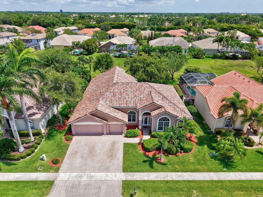 This exceptional residence boasts a brand-new roof and nearly 3,000 square feet of luxurious living space, perfectly situated within an enclave of beautifully manicured homes in Bristol Lakes. Enjoy the peace of mind that comes with no required club membership and zoned for all A-rated top schools. This single story home has 4 large bedrooms PLUS an office, 3 full baths and a 3 car garage. House has been impeccably maintained throughout and it shows. Oversized kitchen with tons of cabinets, prep island and stainless appliances opens to large family room with accent wall. Recessed lighting and vaulted ceilings create an open and airy atmosphere! Outside, you'll find a great open space with lush, green landscaping, offering a serene backdrop for relaxation and entertaining. Welcome home!