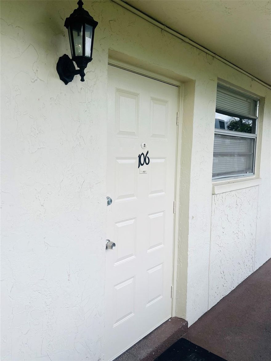 Great Two Bed Two Baths 1st floor corner unit ready for move-in. Both bathrooms were completely redone. Kitchen was completed redone with Stainless Steel appliances. Air Condition unit is Brand New. New full-size Washer and Dryer with room for storage. Ample closet space. Sunroom is enclosed with full windows. Amenities include pool, Clubhouse, Tennis, and BBQ area.  Easy access to major roadways, airport, and conveniently located close to Grocery stores, Drug stores, and several restaurants. Minutes away from Ft. Lauderdale beaches, Sawgrass Mall, and several Universities and Hospitals. Ideal for young family or students. All ages welcome.