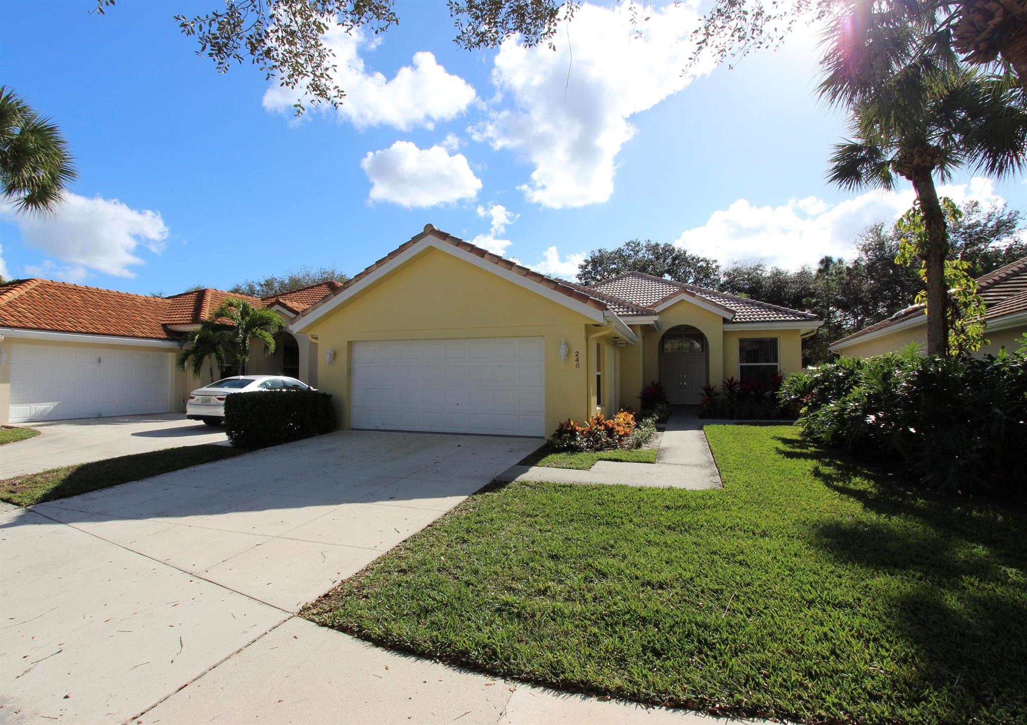Charming Single Family home in the heart of Jupiter. 3 Bedroom, 2 Bath, 2 car garage with private fenced backyard. Nice Neutral colors with ceramic tile floors throughout. Sliding glass doors lead to a relaxing patio with plenty of room to barbecue & entertain. The Hamptons is a quick ride to I95 and the Florida Turnpike. 15 minutes to the beautiful beaches and all the shopping and casual & fine restaurants along Indiantown Road and Harbourside shops.