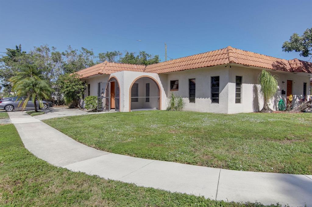 Rarely available Duplex with 3 bedrooms 2 bath + second unit of 2 bedroom 2 bath. Almost 3,000 sq ft combined.This Duplex can be rented for about $4,300 monthly. Prime location, close to the beaches, main highways, and shopping and dining.Great income producing property, OR live in one unit and rent out the other.Larger unit features a private fenced backyard, enclosed screened patio, Washer and dryer in unit, New AC, newly painted, large driveway with ample parking.