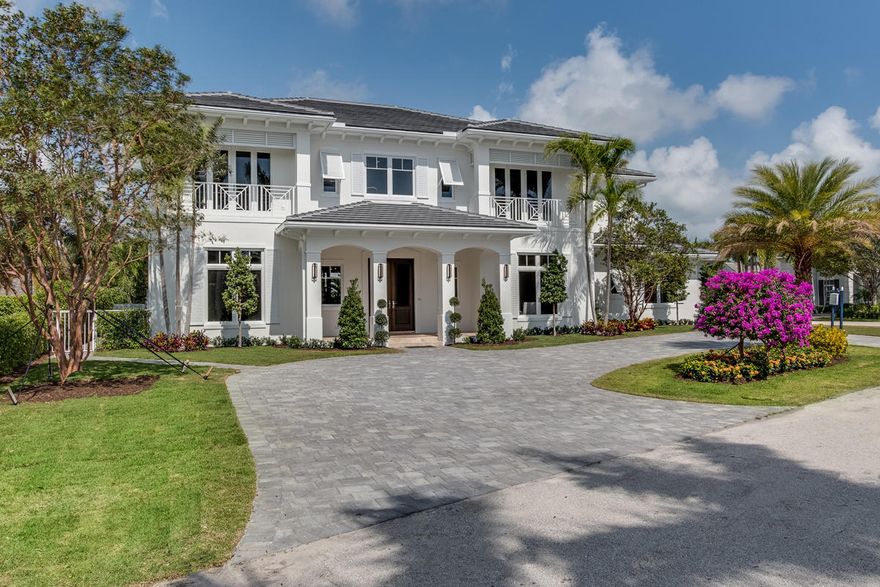 New construction home in Royal Palm Yacht & Country Club to be completed Jan/Feb 2017. Located on a corner lot/quiet street, this two-story home built by Virtuoso/Southeast Building Group has 6 bedrooms, 7 full & 2 half bathrooms, and 6652 sqft under air. Features include wood flooring throughout all main living areas, 4-zone A/C, full house generator, all natural gas, all impact glass windows and doors, pre-wired for alarm, camera system and speakers, gourmet kitchen w/ top-of-the-line appliances including Subzero refrigerator/freezer, Wolf range, two Asko dishwashers, 1st & 2nd floor laundry rooms w/ Electrolux washers & dryers, 2nd floor master suite with separate his & her bathrooms and large walk-in his & her closets. Buyer to pay documentary stamp taxes on the deed & title insurance.